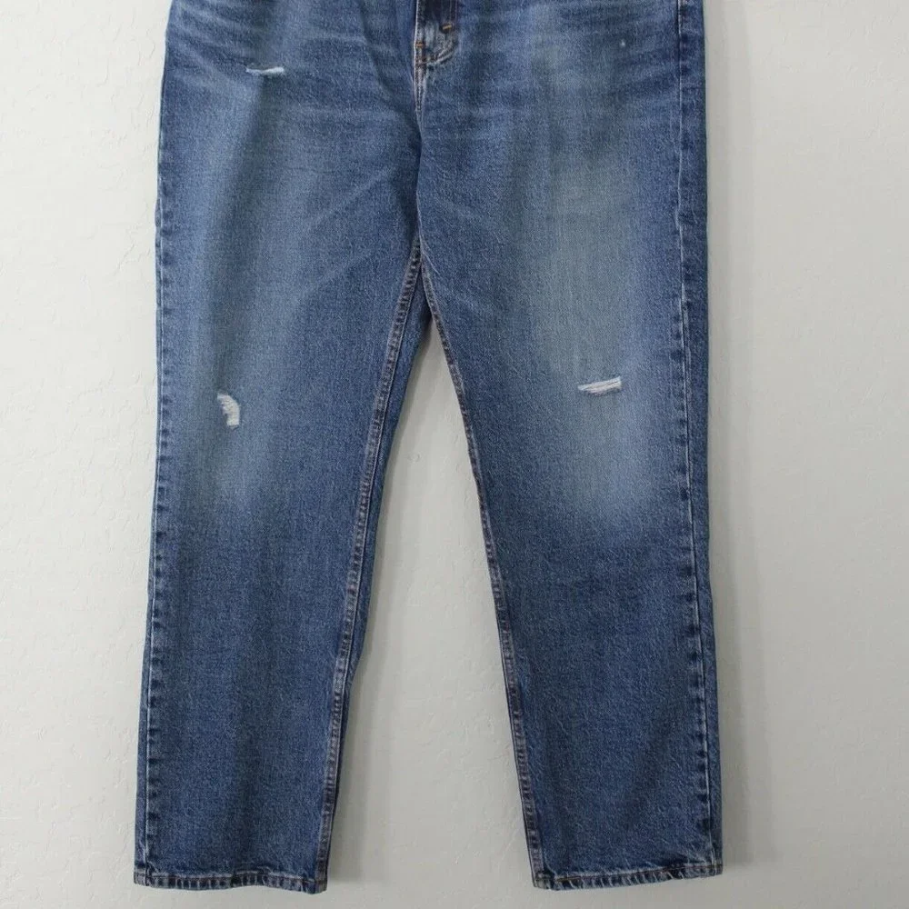Levi's Mens' 511 Slim Fit Distressed Jeans Size 38 x 30 Medium Wash Blue